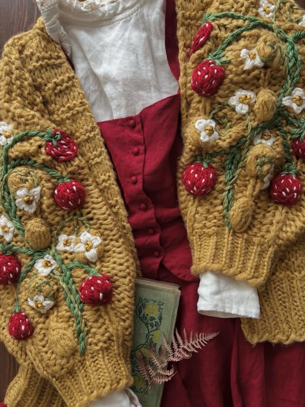 Enchanted Summer Strawberry Cardigan
